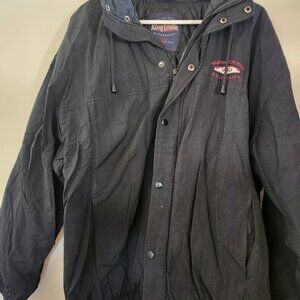 Vintage King Louie WSU Washington State University Black Windbreaker Jacket Sz M